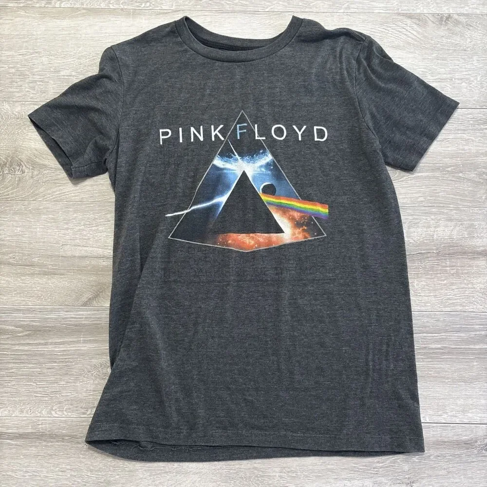 Pink Floyd Dark Side of the Moon Boys Prism Graphic Band T Shirt XL Old Navy
